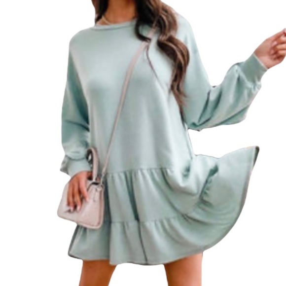 wild fable Dresses & Skirts - Wild Fable tiered sweatshirt dress